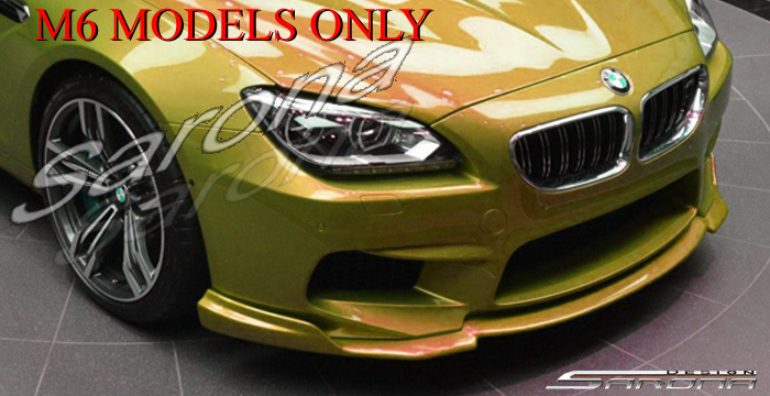 Custom BMW 6 Series  Coupe, Convertible & Sedan Front Add-on Lip (2012 - 2019) - $490.00 (Part #BM-053-FA)